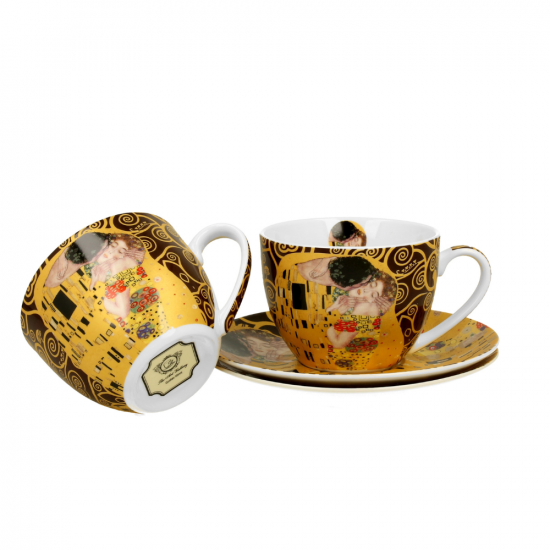 Сервиз за чай Gustav Klimt Collection - The Kiss Brown на супер цена от Neostyle.bg